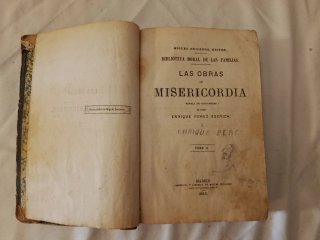 Obras de Misericordia - Libro antiguo 1865