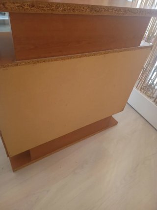 Mueble recibidor/zapatero madera y metal