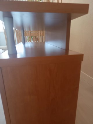 Mueble recibidor/zapatero madera y metal