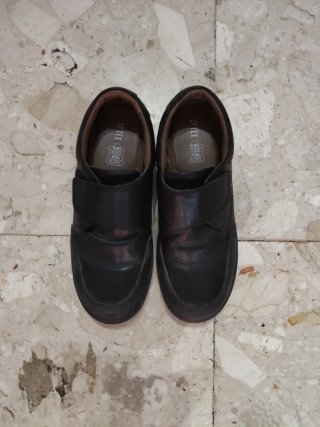 Zapatos Escolares Negros Velcro Talla 37