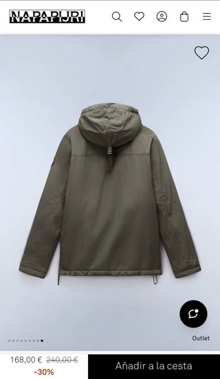 Chaqueta Napapijri Rainforest Verde Talla S
