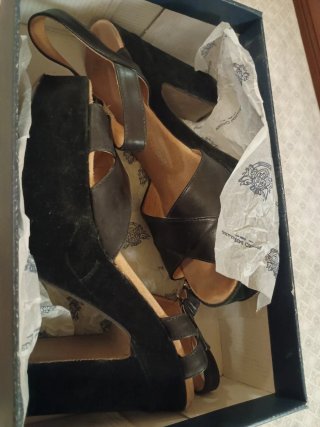 Sandalias Pedro Miralles Tacón Piel Negro