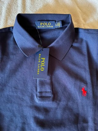 Polo Azul Hombre Talla L