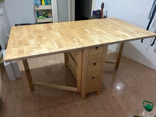 Mesa extensible madera de abedul Ikea