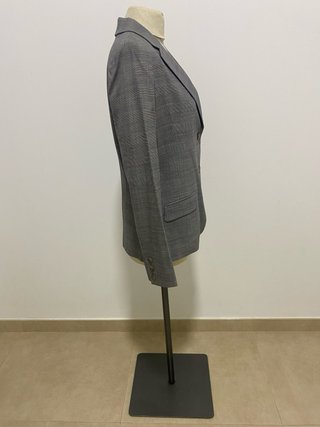 Blazer Jigsaw Gris Cuadros
