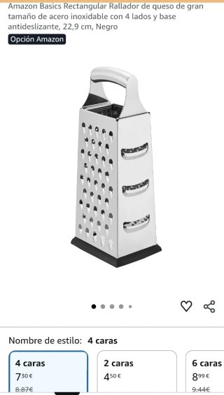 Rallador Amazon Basics 4 caras