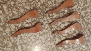 Patas de madera antiguas