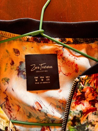 Chaqueta Zara Estampado Floral Talla M
