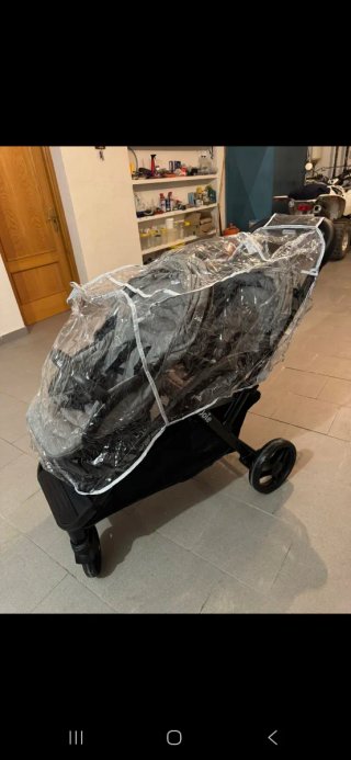 Silla de paseo gemelar Joie gris