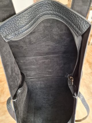 Bolso Shopper y Organizador Negro/Plata
