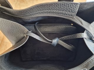 Bolso Shopper y Organizador Negro/Plata