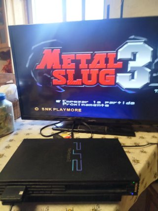 Consola PlayStation 2 Negra fat sin cables