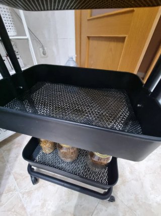 Carrito Auxiliar 3 Niveles Negro