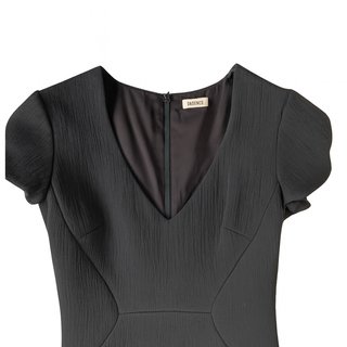 Vestido l'Agence Negro Midi Elegante