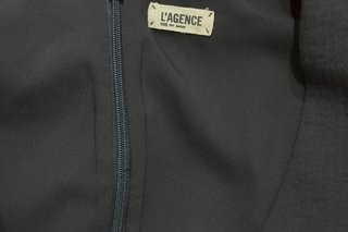 Vestido l'Agence Negro Midi Elegante