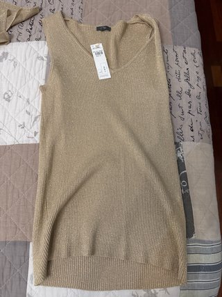Conjunto YERA Chaqueta y Jersey Talla M Dorado