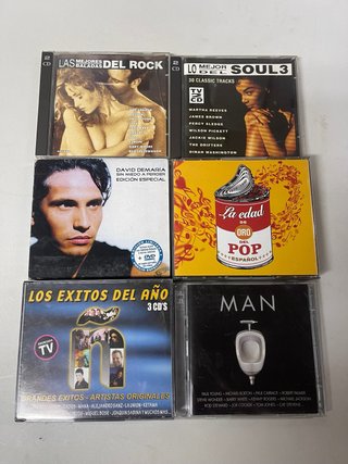 Lote 6 CDs Música Pop/Rock/Soul Español