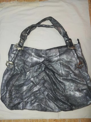 Bolso y Zapatos Cristian Lay Negro/Plata