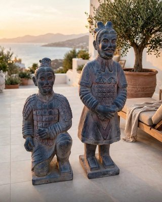 Guerreros de terracota chinos decoracion jardin