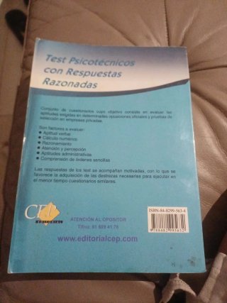 Tes psicotecnicos con respuestas razonadas