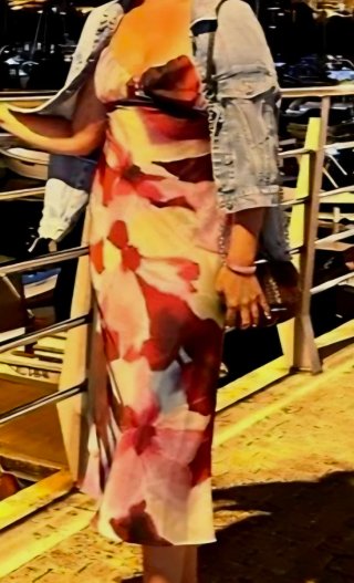 Vestido floral mujer