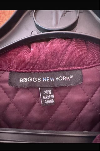 Casaco Briggs new york Roxo Tamanho M
