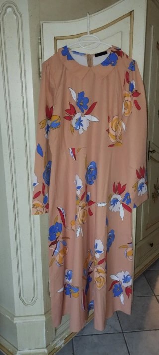 Abito pesca con fiori