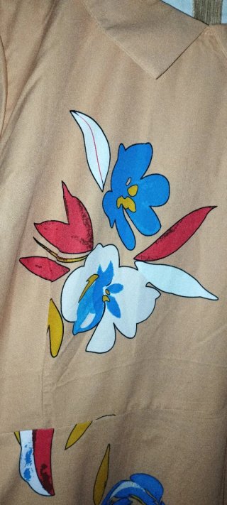 Abito pesca con fiori