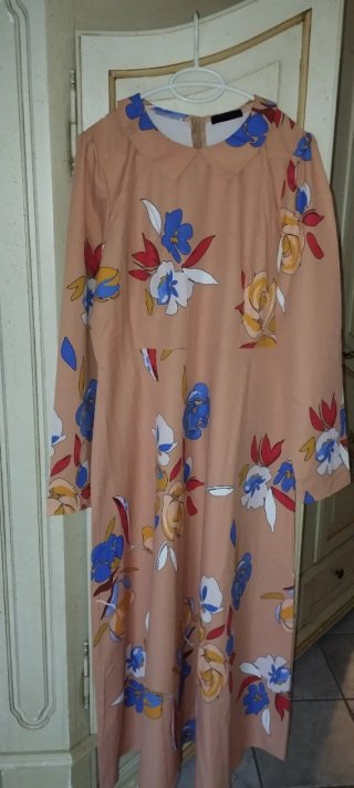 Abito pesca con fiori