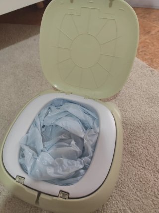 Orinal infantil perro verde con asa