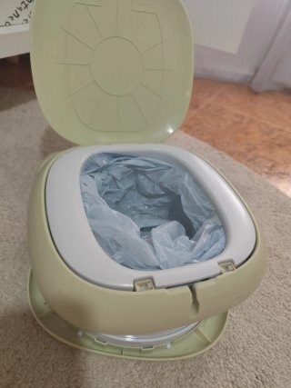 Orinal infantil perro verde con asa