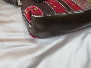 Bolso Carolina Herrera Marrón y Rojo