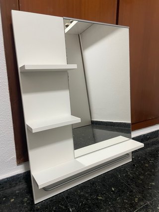 Espejo Baño Ikea Lillången con Estantes y toallero