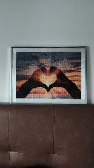 Lienzo Diamond Art 30x40 Marco Madera