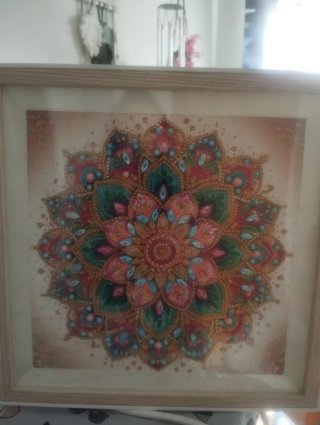 Lienzo Diamond Art 30x40 Marco Madera