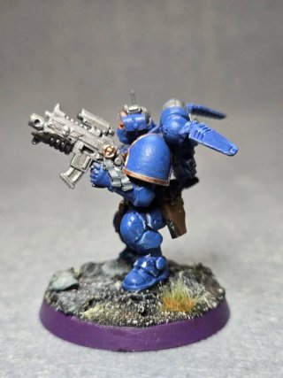 Teniente con armadura Phobos W40k