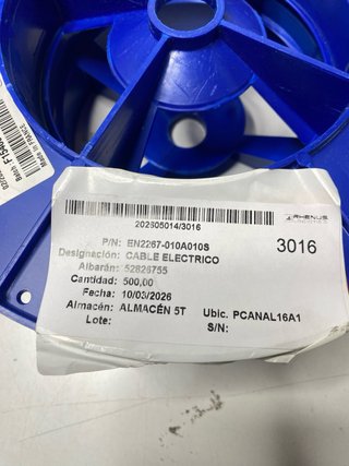 : Bobina Cable Aeronáutico Draka500m EN2267-010A01