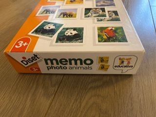 Juego Memo Photo Animals Diset +3 años