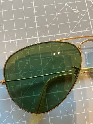 Gafas de sol Ray-Ban B&L doradas/verdes