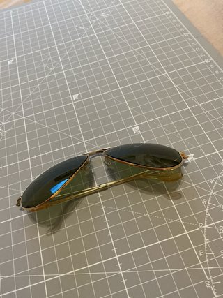 Gafas de sol Ray-Ban B&L doradas/verdes