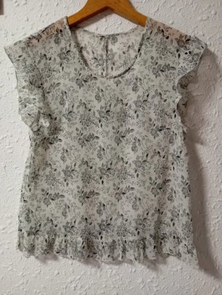Blusa Zara Georget Estampada