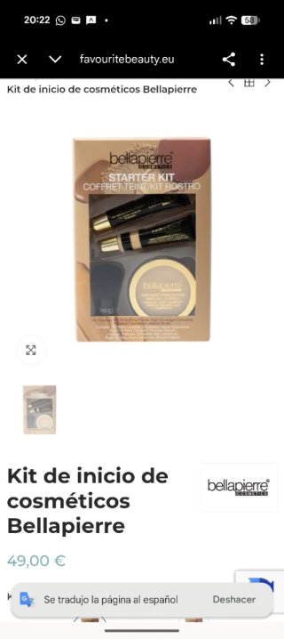 Bellapierre Kit de Maquillaje Starter