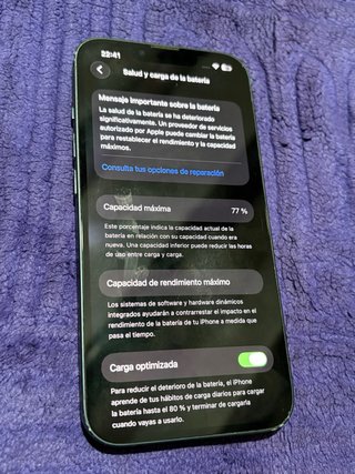 Móvil iphone 13 normal 128Gb 77%