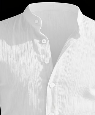 Camisa blanca manga corta hombre