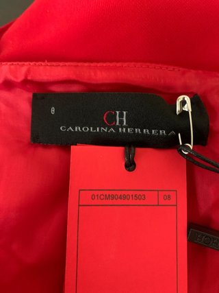 Vestido Carolina Herrera Rojo