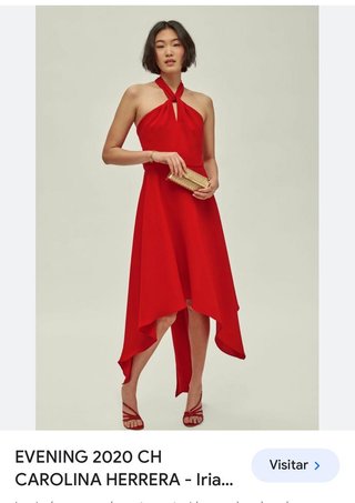 Vestido Carolina Herrera Rojo