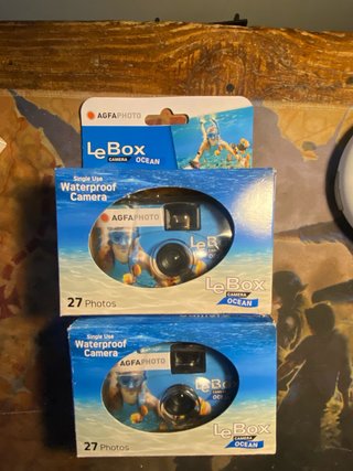2 Cámaras Agfa LeBox Ocean Desechables