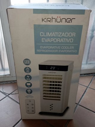 Climatizador Evaporativo KRHÜNER Blanco/Negro