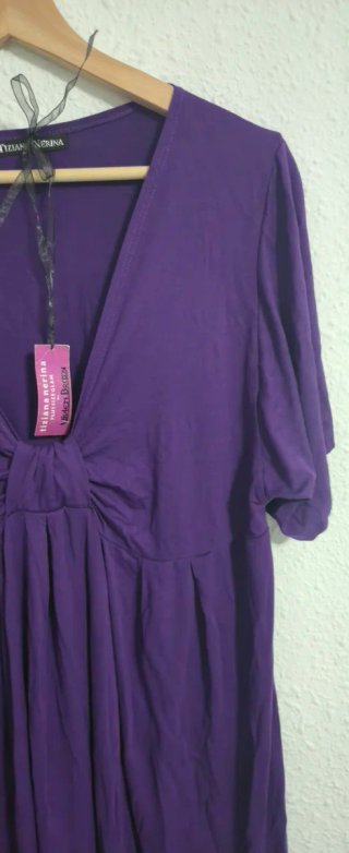 Blusa Morada Larga Talla XL