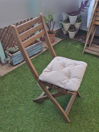 Conjunto Mesa y Sillas Jardín Ikea Madera